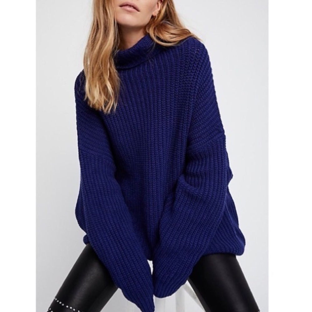 Free People Swim too Deep Turtleneck Sweater.